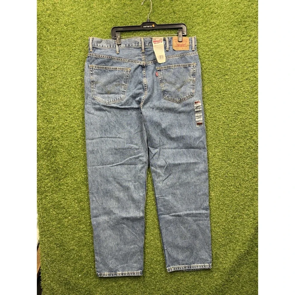 Levis 550Jeans Mens 40x32 Medium Wash Denim Relaxed Straight Fit Stonewash NWT